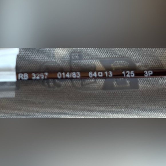 Ray-Ban 64mm Polarized Aviator Sunglasses RB3267 in Brown NWT - Picture 6 of 7